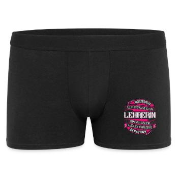 Lehrerin - Männer Boxer Shorts - Schwarz - Vorne