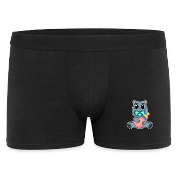 Baby Hippo - Men's Boxer Shorts - black - Front