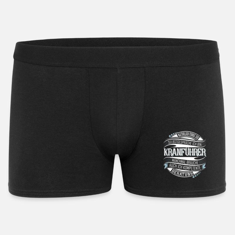 Kranführer - Männer Boxer Shorts - Schwarz