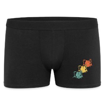 Schlagzeug Schlagzeuger - Männer Boxer Shorts - Schwarz - Vorne