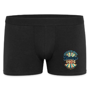 Année de naissance 1975 Anniversaire Vintage - Boxer Homme - noir - Devant