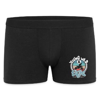 Motocross enfants 8 ans - Boxer Homme - noir - Devant