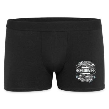 Geigenbauer - Männer Boxer Shorts - Schwarz - Vorne