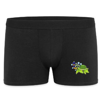 Schildkröte Taucher Schnorchel Tauchen - Männer Boxer Shorts - Schwarz - Vorne