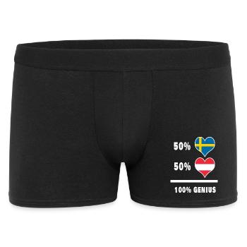 Sweden and Austria genius / gift - Men's Boxer Shorts - black - Front