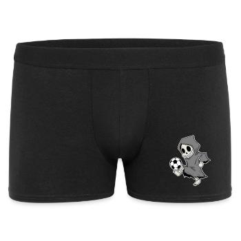 Grim Reaper with football - Men's Boxer Shorts - black - Front