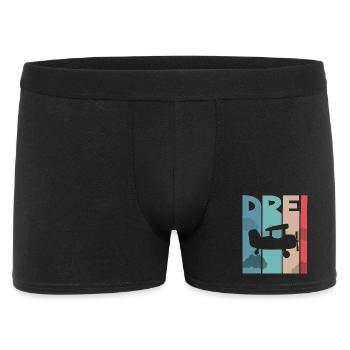 Flugzeug Kinder 3 Jahre - Männer Boxer Shorts - Schwarz - Vorne