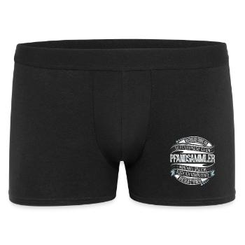 Pfandsammler - Männer Boxer Shorts - Schwarz - Vorne