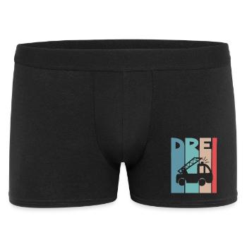Feuerwehr 3 Jahre Kinder - Männer Boxer Shorts - Schwarz - Vorne