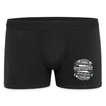 Physiotherapeut - Männer Boxer Shorts - Schwarz - Vorne