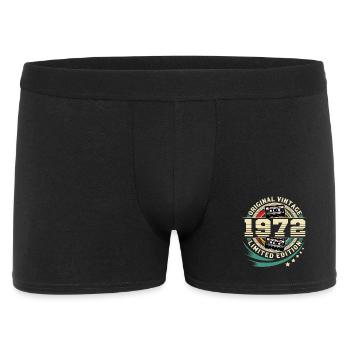 1972 Year of birth Year of construction 50th birthday Birthday - Men's Boxer Shorts - black - Front
