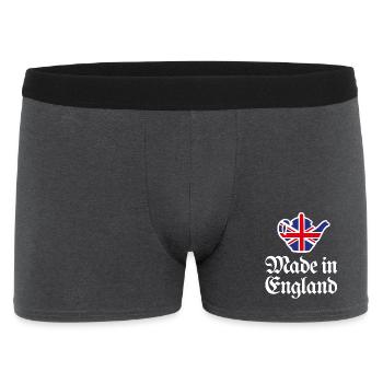 Union Jack Flag Made in England British UK teapot - Men's Boxer Shorts - charcoal grey - Front