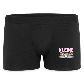 Kleine Schwester - Männer Boxer Shorts - Schwarz - Vorne
