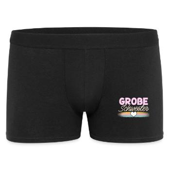 Große Schwester - Männer Boxer Shorts - Schwarz - Vorne