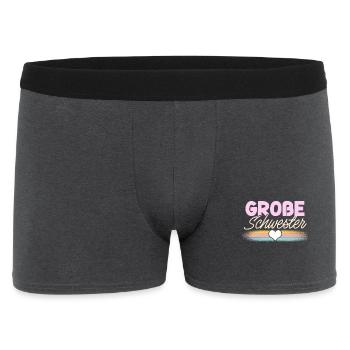 Große Schwester - Männer Boxer Shorts - Anthrazit - Vorne