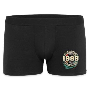 1985 Année de naissance Millésime Année de construction Anniversaire - Boxer Homme - noir - Devant