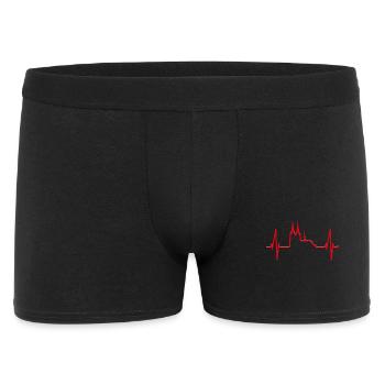 Cologne Skyline Heartbeat Red White Kölsch Cologne - Men's Boxer Shorts - black - Front