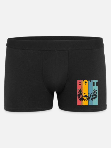 8. Jahre Kindergeburtstag Dino Dinosaurier - Männer Boxer Shorts - Schwarz