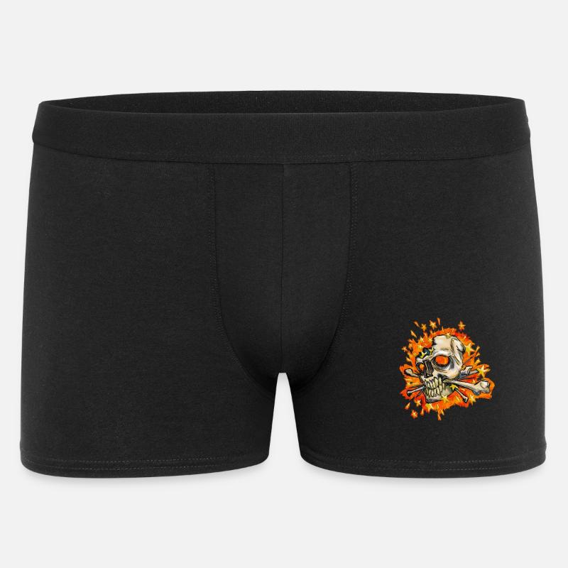 exploding skull - Men's Boxer Shorts - black