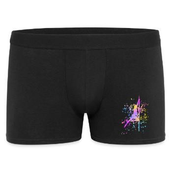 Pole Dance Fitness Couleur Splash Pole Dance - Boxer Homme - noir - Devant