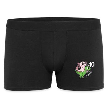 Motif du 10e anniversaire - Cadeau de 10 ans - Boxer Homme - noir - Devant