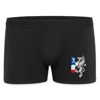 standing griffin blue white red Rostock - Men's Boxer Shorts - black - Front