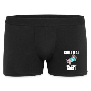Neffe Onkel Geschenk - Männer Boxer Shorts - Schwarz - Vorne