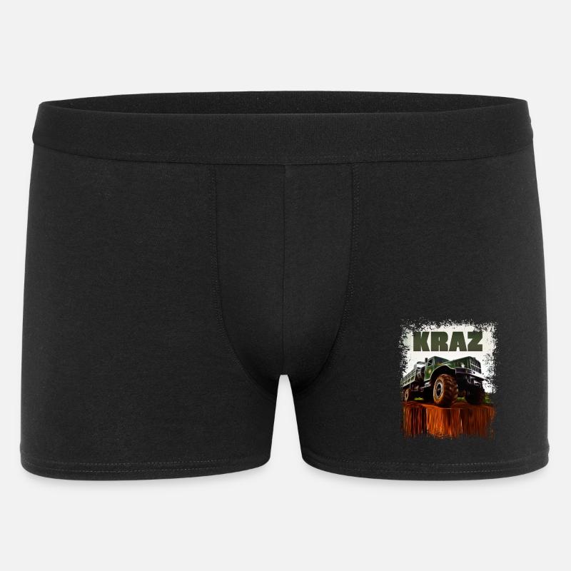KRAZ LKW - Männer Boxer Shorts - Schwarz