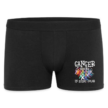 Cancer Awareness Cancer Sucks In Every Color - Men's Boxer Shorts - black - Front