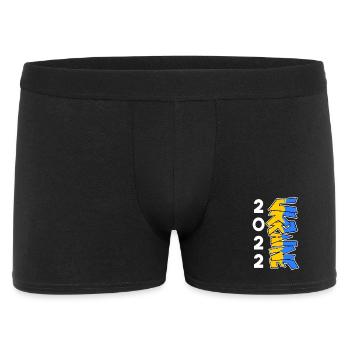 Ukraine - Männer Boxer Shorts - Schwarz - Vorne