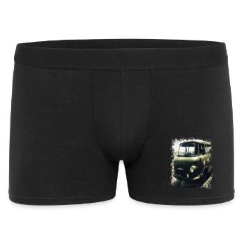 Barkas - NVA - GDR - Transporter - Men's Boxer Shorts - black - Front