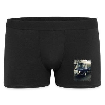 Barkas Flatbed GDR Transporter | Vintage - Men's Boxer Shorts - black - Front