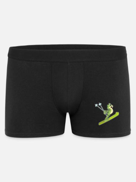 Frog Ski Jumper Ski - Men's Boxer Shorts - black