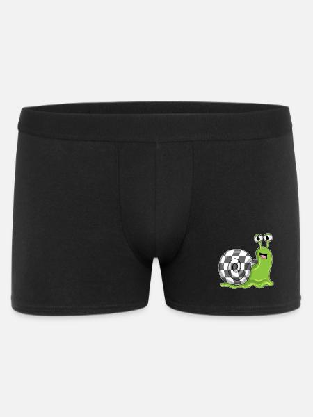 Snail Chessboard Chess Board Game - Men's Boxer Shorts - black
