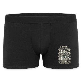 1973 Geboren Geburtstag Retro Vintage - Männer Boxer Shorts - Schwarz - Vorne