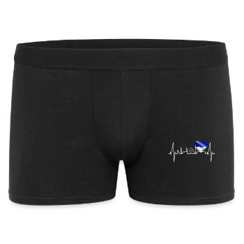 Gelsenkirchen Skyline Heartbeat Fan Amour du cœur - Boxer Homme - noir - Devant