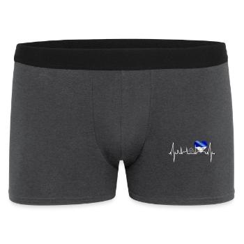 Gelsenkirchen Skyline Heartbeat Fan Amour du cœur - Boxer Homme - charbon - Devant