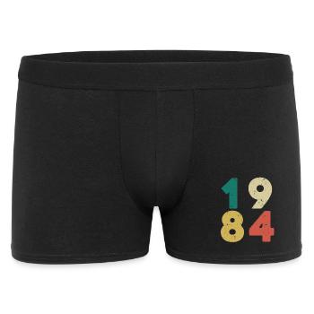 Jahrgang 1984 Rétro Vintage - Boxer Homme - noir - Devant