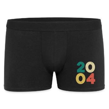 2004 - Millésime 2004 Rétro Vintage - Boxer Homme - noir - Devant