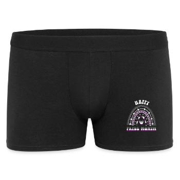 Joyeux mois de la fierté Ace Pride Rainbow - Boxer Homme - noir - Devant