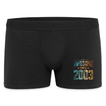 2003 Born Birthday Year of birth - Men's Boxer Shorts - black - Front