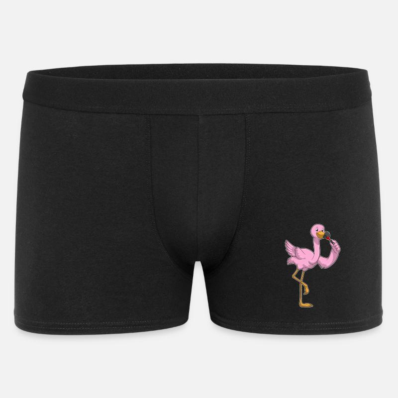 Flamingo Lippenstift - Männer Boxer Shorts - Schwarz