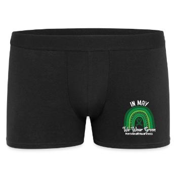 En mai, nous portons une santé mentale verte - Boxer Homme - noir - Devant