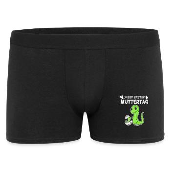 Muttertag Geschenk - Unser erster Muttertag - Männer Boxer Shorts - Schwarz - Vorne