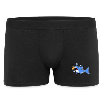 Pêche à l’hameçon pour pêcher au requin - Boxer Homme - noir - Devant