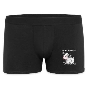 Belämmertes Schaf I Lustiges Schäfchen I Fun - Männer Boxer Shorts - Schwarz - Vorne