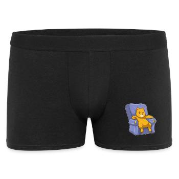 Chat avec canapé - Boxer Homme - noir - Devant