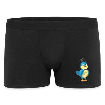 Bird Groom Top Hat Wedding - Men's Boxer Shorts - black - Front