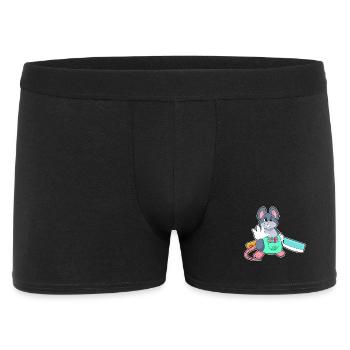 Rasoir de coiffeur de souris - Boxer Homme - noir - Devant