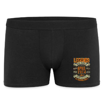 2014 April Birthday Legend - Men's Boxer Shorts - black - Front